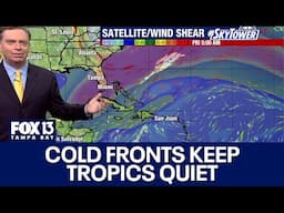 Cold fronts to keep tropics quiet as hurricane season winds down