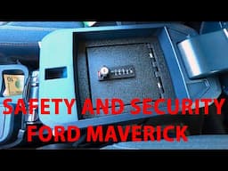 FORD MAVERICK Safety & Security Center Console Locking Safe-Vault Review-Installation-RECOMMENDED