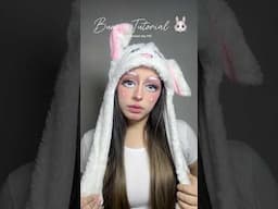 Bunny makeup tutorial 🐰🤍 #makeup #mahnoorkhan #makeuptutorial #halloween #halloweencostume