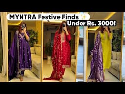 MYNTRA HAUL | INDIAN WEAR UNDER RS. 3000  ❤️