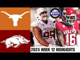 #3 Texas vs Arkansas | Week 12 | 2024 College Football Highlights