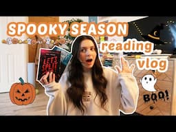 reading spooky season books 🎃 | no spoiler reading vlog