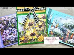 Fun Fold Book Binding Cards with Splendid Autumn DSP!