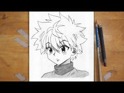 How to Draw Killua Zoldyck | Step by Step Easy | Beginners Drawing