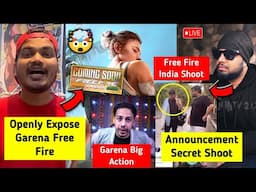 SHOCKING 🤬 - Big Youtubers Openly Expose Garena FF, Free Fire India Announcement Shoot Start? 🔥