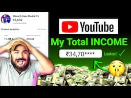 🔥Finally मेरी यूट्यूब (Income Revealed)🤑| Shivarth Raaz Shukla 2.0 Youtube Income