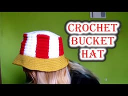 How To Make a Crochet Chicken Bucket Hat - Part 2