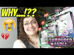 TRAGIC ERROR CARD 😭  | Opening ALL THREE "SHROUDED FABLE" Pokémon Collection Boxes