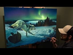 Painting My Connection with Wolves