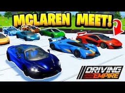 Mclaren ONLY Car Meet In Driving Empire!