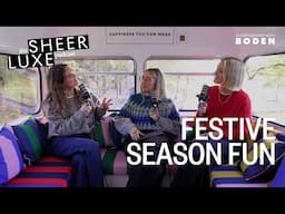 Festive Partywear, Best Xmas Songs & Festive Season Tips On The Boden Bus | AD