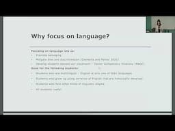 Why Focus on Language in the Classroom? (Video 1 of 4)