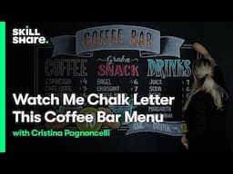 Watch Me Chalk Letter This Coffee Bar Menu