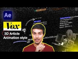 The Easiest 3D Camera Newspaper Article Animation Like @Vox and @dhruvrathee | Motion Rex