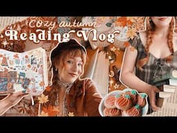 A Cozy Autumnal Reading Vlog 🍂⋆✴︎˚｡⋆🎃˚⋆ book unboxing, cozy fantasy reads & baking pumpkin cookies