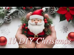 10 Easy DIY Christmas Decoration Craft Ideas🎅Christmas Tree Ornaments You Can Make at Home 2024