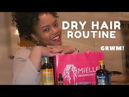 GRWM to go to a Wine Portfolio  Life Update and Naptural Dry Hair Routine.