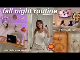 FALL NIGHT ROUTINE🌙 (aesthetic & relaxing night-in at my apartment)