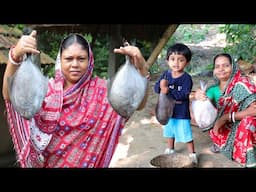 Big sized halua fish curry / হালুয়া মাছের কারী, বড়ি দিয়ে লাউ ঘন্ট ও চালতা দিয়ে মুসুর ডাল