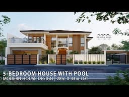 D08 | Dream House Idea | 28m x 33m Lot Modern House with Pool