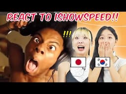 Korean & Japanese Girls React to Clips That Made IShowSpeed FAMOUS!!