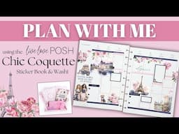 PLAN WITH ME | CLASSIC VERTICAL HAPPY PLANNER | LIVE LOVE POSH CHIC COQUETTE STICKER BOOK