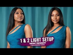 Portrait Photography with 1 & 2 Light Setup + Skin Retouching Tutorial