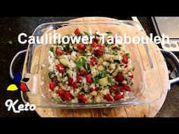 Cauliflower Rice Tabbouleh – keto recipe, gluten free, sugar free