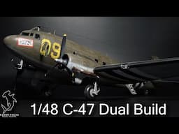 Monogram and Trumpeter 1/48 Scale C-47 Dual Build Part 3 | Full Build Series