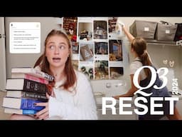 Q3 2024 RESET 🌟 books I read, tidying up, making new goals & prepping for the end of the year