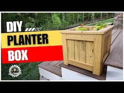 Simple Raised Planter Box From Scrap Lumber | DIY