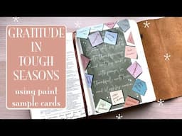 Bible Journaling with Paint Sample Cards, part 2: Gratitude!