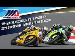 Mathew Scholtz vs. PJ Jacobsen: Best Supersport Battles of the 2024 MotoAmerica Season