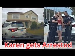 Karen rear ends driver and flees … she’s chased down and arrested