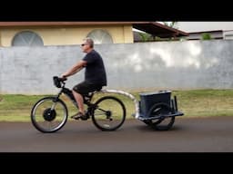 Electric Bike Build # 3 - PVC Trailer Upgrade to 2" PVC