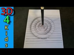 8th grade 3D drawing water wrinkles on paper very easy !!