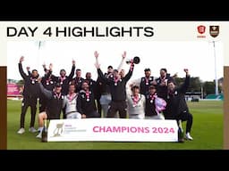 Highlights: Surrey crowned COUNTY CHAMPIONS for a third consecutive time after draw at Essex! 🏆