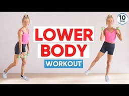 10-Minute Lower Body Workout (Osteoporosis Safe, Dumbbells)