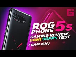 ROG Phone 5s Gaming Review BGMI FPS Test 90FPS TDM + Sanhok Bootcamp English