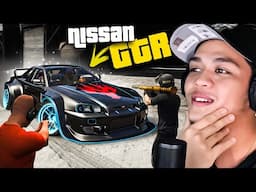 Unang MAGNAKAW ng NISSAN GTR sa GTA 5 - WINS