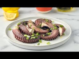 Tender Pan-seared Marinated Octopus