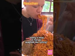 MUKBANGERS EATING LIKE THE RENT IS DUE 😳 #juicystuff #mukbangers #spaghetti #meatballs