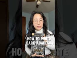 writing dark academia #writingtips #darkacademia