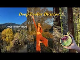 Deep Feeler Diaries | days alone with myself