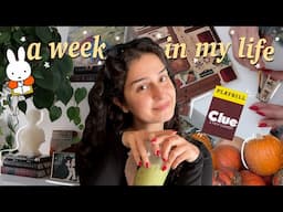 a week in my life🧣| shopping for room decor, cozy hobbies, & halloween