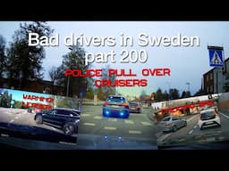 Bad Drivers in Sweden #200 BMW Cheaters and Police catches "kids".