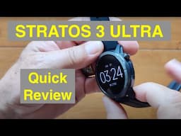 ZEBLAZE Stratos 3 ULTRA 5ATM 1.43” GPS+ Compass Altimeter Health/Fitness Smartwatch: Quick Overview