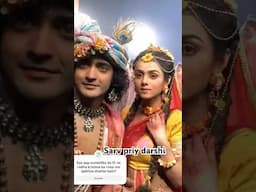 💐🙏Radhakrishna sumedh nd Mallika some sweet movements on set 💐💕🙏