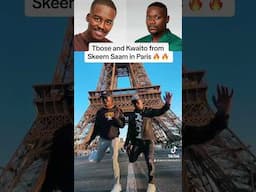 Tbose and Kwaito from Skeem Saam in Paris 🔥 🔥 #skeemsaam #skeemsaamtoday #skeemsaamchallenge