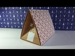 GINGERBREAD HOUSE GIFT BOX (no special dies needed!)